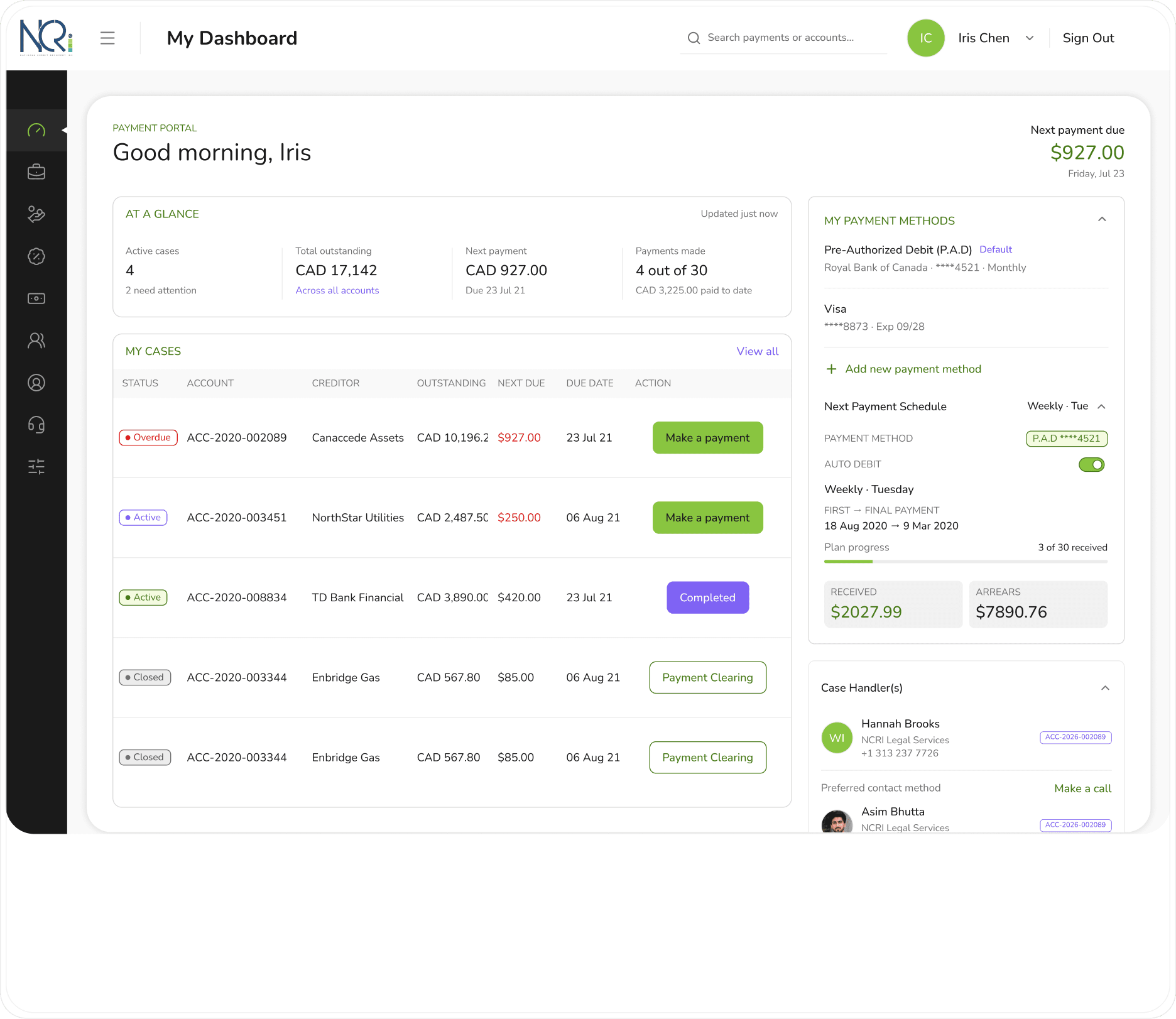 Make the account understandable. - The person paying can see what is due, what has happened, and what comes next.